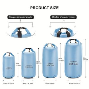 Sacs étanches en PVC à succès : sacs de plage et sacs à bandoulière zippés pour activités de plein air, natation, camping, escalade, avec logo personnalisé - Product Image 2