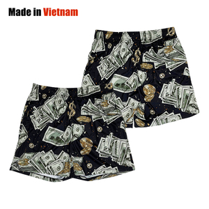 Shorts de basket-ball personnalisés à la mode, imprimés par sublimation, respirants, séchage rapide, style rétro, unisexe - Product Image 1