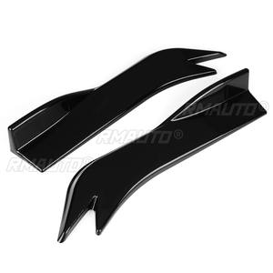 2 pièces Lames de pare-chocs arrière de voiture, extensions de bas de caisse, ailerons de spoiler, garnitures de pare-chocs, protections d'angle de pare-chocs auto - Product Image 4