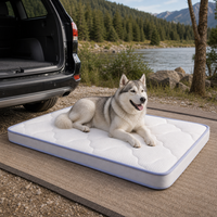 Matelas de camping pour chien pour SUV avec silicone rafraîchissant et support épais pour le repos sur le hayon et les voyages en extérieur