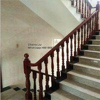 Balustrade en bois bon marché de balcon d'escalier de style romain