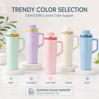 Nouvelle bouteille d'eau de voyage personnalisée de 40 oz, en acier inoxydable 304 316, isolée sous vide, tasse thermos pour café en voiture