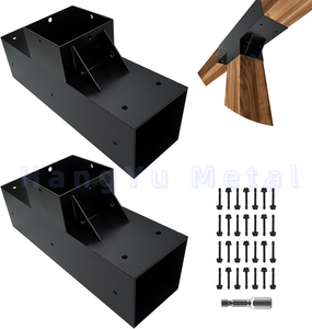 Robuste bricolage bois bois Pergola Gazebo pont garde-corps Kit matériel Pergola poste Base poste ancre rideau mur accessoires - Product Image 3