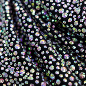 FB Новое поступление Стразы эластичная мягкая Хрустальная ткань Алмазная ткань для платьев - Product Image 5