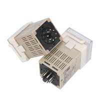 Temporizador Digital LED Programable DH48S-1Z 0.01S-99H99M con Base de Enchufe AC/DC 12V 24V 36V 110V 220V 380V