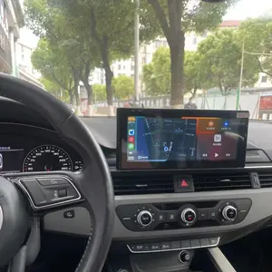 10.25 "안드로이드 13 시스템 자동차 GPS 네비게이션 멀티미디어 플레이어 내장 카플레이 아우디 하이 A4L A4 B9 A5 2016-2020 4 + 64GB
