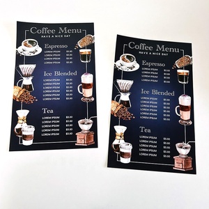 سعر تروجي قسط المغلفة ورقة مشرق الطباعة الملونة مخصص نشرة كتيب نشرة نشرة مطفية النهاية قائمة مطعم الكتيب - Product Image 1