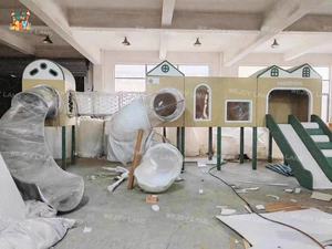 Attrezzatura per Parco Giochi Interno per <span class=keywords><strong>Bambini</strong></span> dai Colori Vivaci, Castello <span class=keywords><strong>Gioco</strong></span> con Area Morbida e Piscina di Palline per Aree Residenziali - Product Image 6