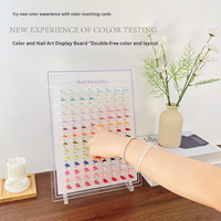 Tableau de présentation professionnel pour salon de manucure, avec pointes d'ongles détachables, option de logo personnalisé, outil de style pour vernis gel
