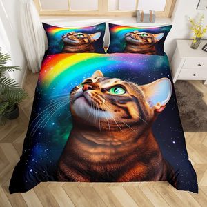 <span class=keywords><strong>Galaxy</strong></span> mèo Duvet cover <span class=keywords><strong>Set</strong></span> vũ trụ <span class=keywords><strong>Galaxy</strong></span> <span class=keywords><strong>bedding</strong></span> <span class=keywords><strong>Set</strong></span> cho trẻ em dễ thương Kitten in bìa bên ngoài không gian hành tinh phòng ngủ bộ sưu tập - Product Image 4