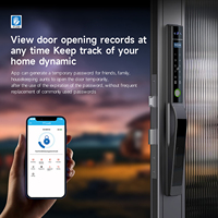 Cerradura Inteligente Digital Electrónica Tolink a Prueba de Agua con Reconocimiento Facial 3D, Huella Dactilar, Código, Wifi Tuya y Aplicación TTlock para Puerta de Aluminio
