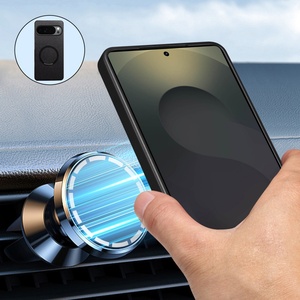 Funda para Teléfono Móvil <span class=keywords><strong>Google</strong></span> <span class=keywords><strong>Pixel</strong></span> 10 de Cuero Lychee, Color Naranja, Antigolpes, Magnética, de PU - Product Image 6