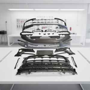 Kit de Carrocería para Auto, Piezas de Parachoques, Juego de Kit de Carrocería para Parachoques Delantero para Porsche <span class=keywords><strong>Macan</strong></span> <span class=keywords><strong>2022</strong></span>- - Product Image 3