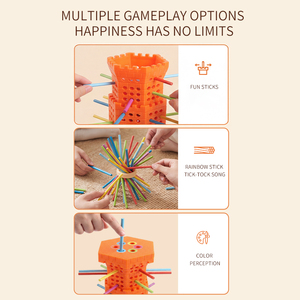 Montessori Balance Stick Tower Game Plastic Family Fun Parent-Child Educational Gift 2-6 Players Challenge - Product Image 5