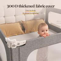 Parc et lit bébé Jialibao Oxford sur mesure en gros avec barrière de protection réglable – Modèle JLB-BR-01