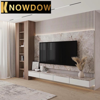 Meuble TV Knowdow sur mesure, style moderne et minimaliste, en bois massif, design sur mesure pour salon, bureau, extérieur, meuble TV de luxe