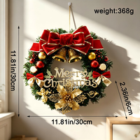 Guirlande de lettres en bois Joyeux Noël, ornement suspendu pour la porte d'entrée et la fenêtre de la maison, décoration d'ambiance de Noël