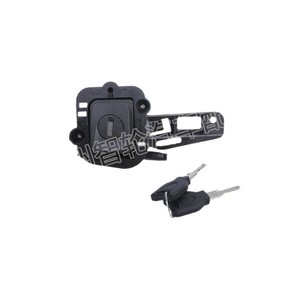 Serrure de coffre Renault Clio 2 7701471225 avec deux clés pour remplacement réparation noir - Product Image 1