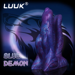 LUUK Blue Demon - Dildo Lésbico con Punto G, Juguetes Sexuales, Pene Realista de Lobo, Tapón Anal, Lengua Estimulante para Adultos, Productos de Masaje - Product Image 5