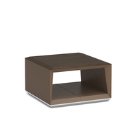 Table basse en bois carrée moderne simple sur mesure d'usine Table d'appoint de luxe pour salon