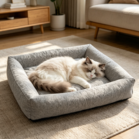 Vente en gros d'accessoires pour animaux de compagnie, lits orthopédiques en laine hollandaise, canapé-lit pour chien en éponge hautement élastique pour animaux de compagnie de grande, moyenne et petite taille
