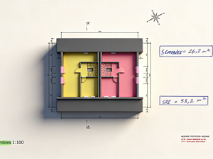 <span class=keywords><strong>Villa</strong></span> préfabriquée moderne en acier léger, ignifuge, durable, économe en énergie, design écologique, vie durable, hôtel, appartement - Product Image 1