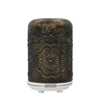 Diffuseur d'aromathérapie en métal Bronze rouge personnalisé Portable diffuseur d'huile de contrôle de pulvérisation automatique intelligent pour usage domestique batterie français