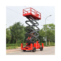 Vente Flash : Plateforme Élévatrice à Ciseaux Autopropulsée EVERSTAR 10m, Entraînement Hydraulique, Alimentation CA, Capacité de Charge 230-450kg, Plateforme 2270x1120mm