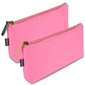 Recycled Cheap Natural Color Custom logo Print Neoprene Zipper Cosmetic Bag Makeup <b>Toiletry</b> Bag - Product Image 4