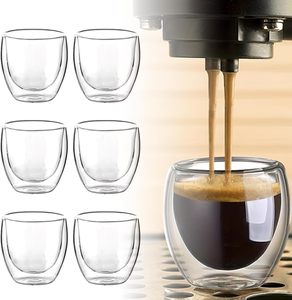 Tazas <span class=keywords><strong>de</strong></span> Vidrio Borosilicato <span class=keywords><strong>de</strong></span> Doble Pared, Resistentes al Calor, Aisladas, para Café y Té, Transparentes, <span class=keywords><strong>con</strong></span> Forma <span class=keywords><strong>de</strong></span> Huevo, para Latte - Product Image 4