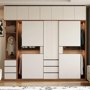 <span class=keywords><strong>Armadio</strong></span> Moderno con <span class=keywords><strong>Ante</strong></span> <span class=keywords><strong>Scorrevoli</strong></span> in Legno, Design Ecologico, Costruzione Durevole per Camera da Letto, Arredamento Personalizzabile - Product Image 1