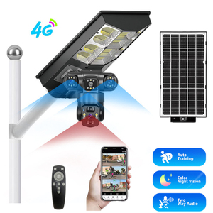 Nueva Cámara de Seguridad Solar para Exteriores V380 de 12MP con Luz LED de 450W, Red IP, PTZ, Detección de Movimiento, Inalámbrica, con <span class=keywords><strong>SIM</strong></span> 4G, IP66 - Product Image 1