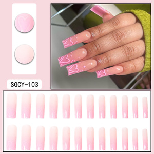 Gros Mode Personnalisable Beau <span class=keywords><strong>Faux</strong></span> <span class=keywords><strong>Ongles</strong></span> <span class=keywords><strong>Patch</strong></span> Femmes <span class=keywords><strong>Ongles</strong></span> Artificiels De Haute Qualité Produit Best-seller - Product Image 2