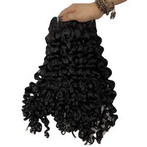 Luxury Deep Wavy Curly Flat <b>Tip</b> Tape In Hair <b>Extensions</b> Wig 100% Raw Vietnamese Human Hair Single Donor Virgin Raw Hair Bundle - Product Image 1