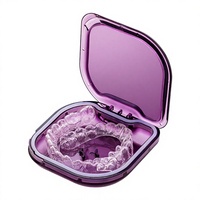Boîte de rangement portable multifonction en PC de qualité alimentaire pour appareils dentaires, directement de l'usine, pour usage domestique et orthodontique