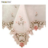 Nappe de Mariage Brodé Fleurie Personnalisée à Faible MOQ, Facile à Nettoyer et Colorée, Vente en Gros