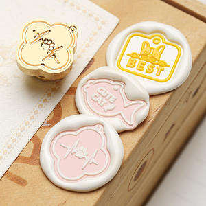 Têtes de tampons à cire sur le thème des animaux de compagnie, formes de patte de chat, de chien et d'os, tampons décoratifs en plastique pour journalisation - Product Image 3