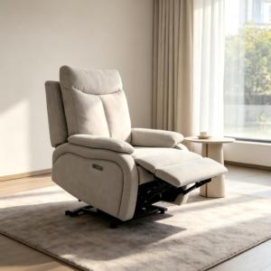 Fauteuil électrique monoplace motorisé inclinable et extensible, rembourré en mousse, pour salon, idéal pour personnes âgées et handicapées - Product Image 2