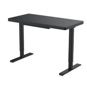 杰仓Quartz3.0钢化玻璃桌面双电机家用办公室高度可调书桌带抽屉
