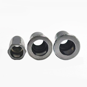 Tuerca remachable hueca hexagonal completa M3/M4/M5 con cubierta deslizante de rosca interna y dientes, inserto galvanizado - Product Image 5