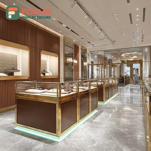 Fabricante de Muebles Personalizados para Joyería Minorista, Mostrador de Exhibición Comercial con Panel de Vidrio Templado - Product Image 4