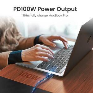 สายชาร์จ UGREEN US334 5A หัวงอ 90 องศา USB-C รองรับ PD 100W ชาร์จเร็ว สำหรับ iPhone 15 - Product Image 2