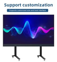 Tableau interactif intelligent Wintronix 75 pouces tactile 40 points 4K LED, système de visioconférence OEM pour présentations et apprentissage