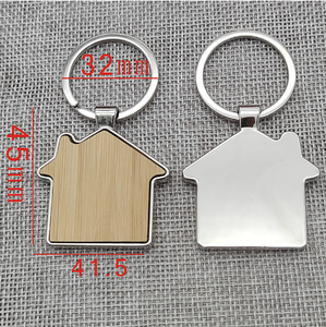 Porte-clés en bois gravé Logo Sublimation porte-clés en bois vierge pour la gravure imprimé au Laser cadeau promotionnel Souvenirs porte-clés - Product Image 6