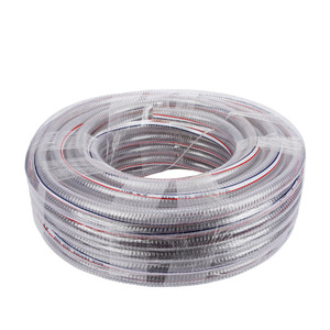 Tuyau Huishang en PVC renforcé de fil d'acier 50 mm, transparent, flexible, résistant aux hautes températures, pour drainage et aspiration d'eau - Product Image 2