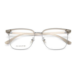 Montures de lunettes en métal de qualité supérieure 7111 57-17-156, en alliage, à monture complète, design flexible pour visages larges - Product Image 2