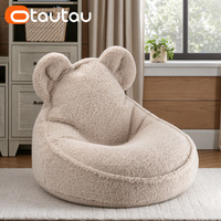 Housse de pouf moderne et mignonne pour enfants OTAUTAU, en fausse fourrure de cachemire épaisse et douce, housse amovible pour pouf, fauteuil paresseux SF157