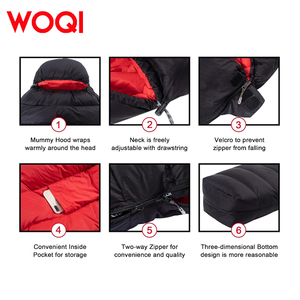 WOQI 3 saisons <span class=keywords><strong>sac</strong></span> <span class=keywords><strong>de</strong></span> <span class=keywords><strong>couchage</strong></span> <span class=keywords><strong>de</strong></span> camping léger et étanche avec <span class=keywords><strong>sac</strong></span> <span class=keywords><strong>de</strong></span> compression <span class=keywords><strong>sac</strong></span> <span class=keywords><strong>de</strong></span> momie équipement <span class=keywords><strong>de</strong></span> camping et <span class=keywords><strong>de</strong></span> randonnée en montagne - Product Image 6