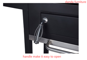 Foyer de camping portable luxueux <span class=keywords><strong>Danda</strong></span> DF-136, barbecue extérieur au charbon de bois, chariot, acier moulé avec revêtement en poudre, métal, aluminium - Product Image 6