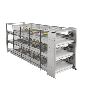 2021 best selling plastic live poultry cage chicken feeding coop layer battery automatic with security door